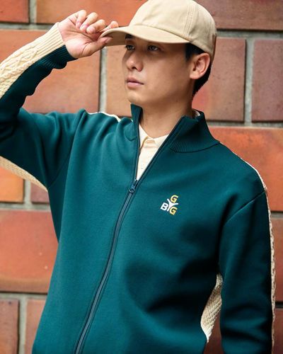   GOLF ニットジャケット ゴルフウェア メンズ 通販 セーター トップス 長袖 男性 大人
