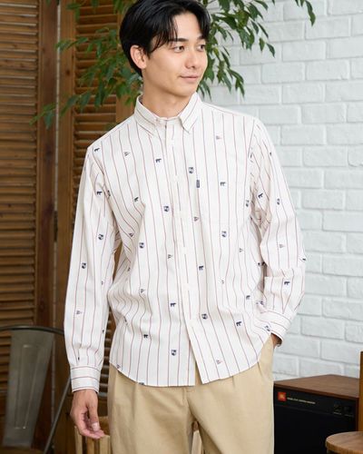 激レアサイン入りケムリKEMURIストライプボタンアップシャツTシャツ 激レアサイン入りケムリKEMURIストライプボタンアップシャツT