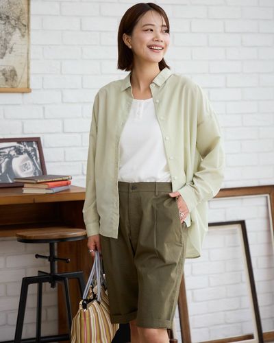 Golden Bearボタニカル染めジャカードブラウス | ゴールデンベアストア