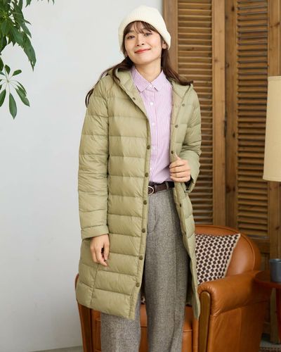 Queen Size洗える軽量ダウンロングコート | ゴールデンベアストア