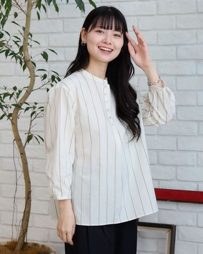 White Labelオーガニックコットン花柄シャツ | ゴールデンベアストア