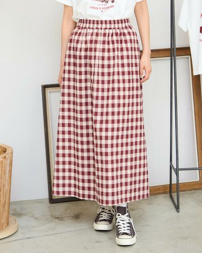 White Label変形プリーツスカート（マジョリカスカート） | ゴールデン