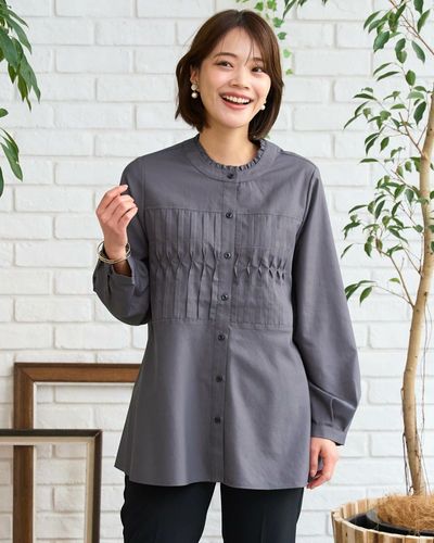 White Labelジョーゼットシャツワンピース | ゴールデンベアストア