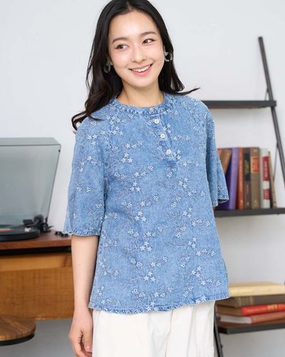 BEARDSLEY 23AW フハクコンビウシロフレアカットソー ホワイト White Labelフレアブラウス | ゴールデンベアストア