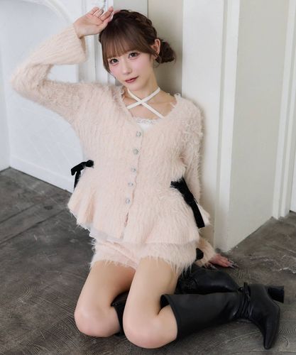 Premium order】ふわモテペプラムニット/セットアップ可能 | one after