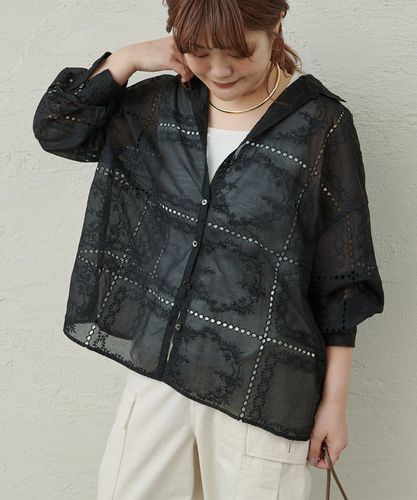パッチワーク刺繍レースブラウス | PUAL CE CIN(ピュアルセシン