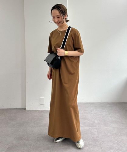 新品タグ付 ピュアルセシン 汗ジミ防止加工カットソーワンピース スミクロ 半袖 sein___000企画】汗ジミ防止加工カットソーワンピース | PUAL CE CIN
