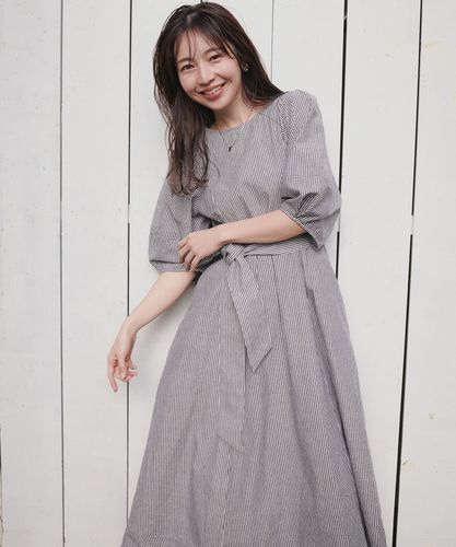 Aライン シンプル ワンピース ランタンスリーブ 韓国 6色 hr9844 0351090230_1.jpg