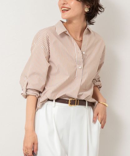 ブラウス シャツ 「定番」ノースリパールスキッパー レディース パール釦スキッパーシャツ | NOLLEY'S(ノーリーズ)レディース