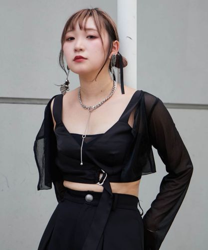 「Mavie..7」アシンメトリーサテンビスチェ レディース Mavie..7】アシンメトリーサテンビスチェ | Remind me and