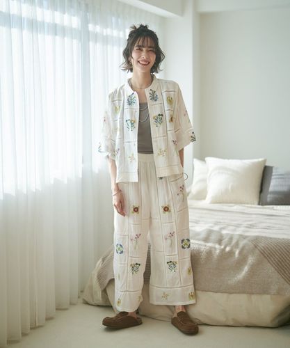 nane】【India series】パッチワーク刺繍シャツブラウス | Remind me