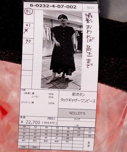 ウォッシャブル前ボタンタックギャザーワンピース | NOLLEY'S