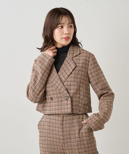 soeソーイ ガンクラブチェックロングコート&スラックス セットアップ 2WAY 841230310e_1.jpg
