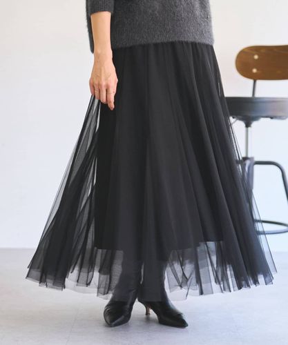 再入荷】Tulle docking sheer skirt | Pasterip(パセリ)レディース