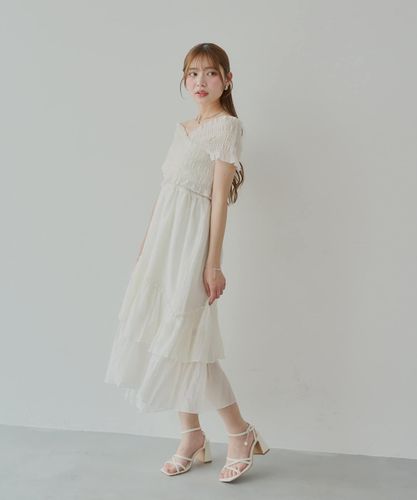 チコ/ロングワンピ/新品タグ付き セール】【REVIVAL/WEB限定】BACK開きデザインノースリロング