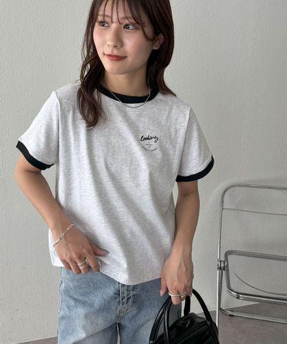 WEB限定】Lookingリンガーコンパクト半袖Tシャツ | DISCOAT