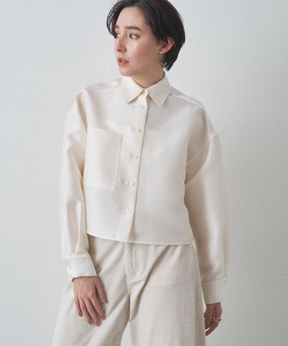 HOMME GIRLS ⭐️ クロップドシャツ ホワイト 美品 Homme Girls オムガールズ クロップドシャツ ホワイト S