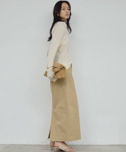 表情ある素材が魅力】シュリンククルーカーデ | GALLARDAGALANTE(ガ