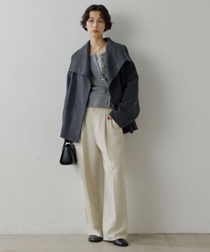 3色展開】【大人に似合う軽やかミドル丈】リバーミドルコート