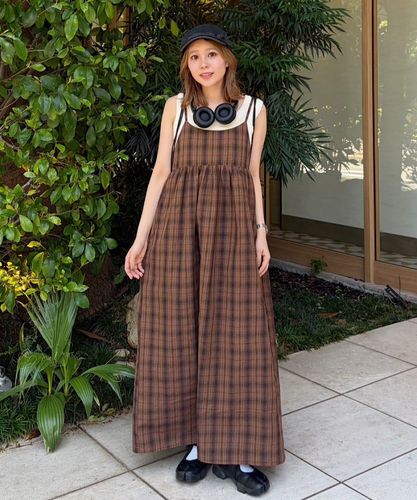 バーバリーチルドレン メガチェック キャミワンピース フリル 14Y 164㎝ B チェックキャミワンピース | Kastane(カスタネ)レディース | PAL
