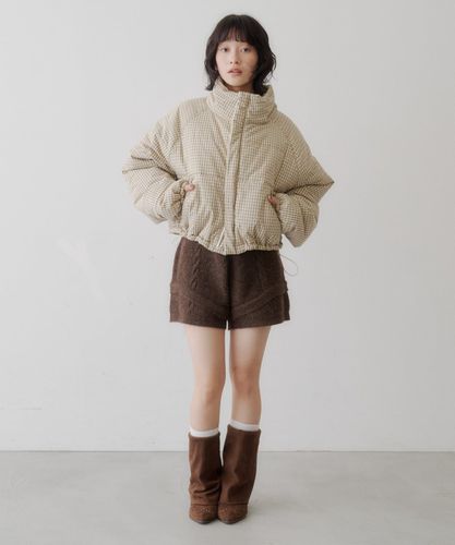 高評価レビュー/S.Mサイズ展開】チェック中綿リバーシブルアウター
