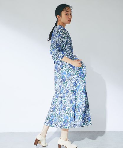 ボントン　リバティシャツワンピース6A SHETH - リバティ柄シャツワンピース - Sheth Online Store