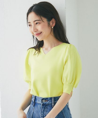 新品未使用 接触冷感・UVカット クールタッチUV変形ネックニット 人気シリーズ・接触冷感・UVカット】クールタッチUV変形ネック