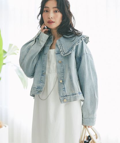 ラブティックボンボン　フリルビッグカラーGジャン フリルビッグカラーGジャン | La boutique BonBon(ラブティック