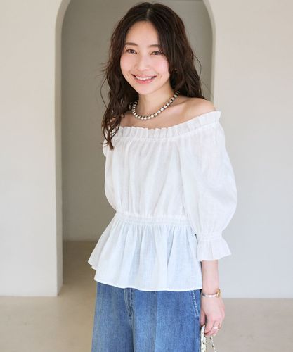 復刻・全骨格対応】シャーリングギャザーブラウス | La boutique
