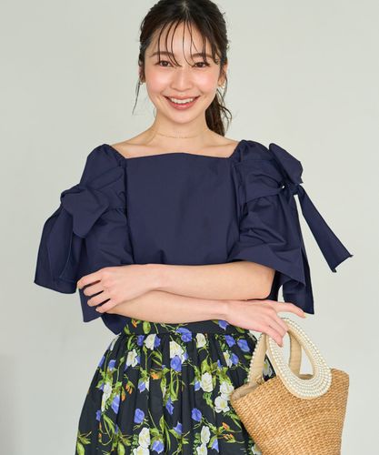 新色追加】リボンフレアスリーブブラウス | La boutique BonBon