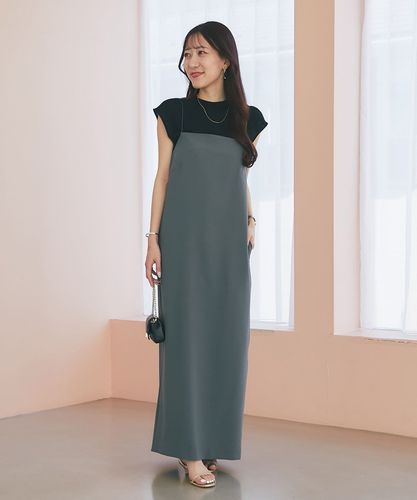 ラブティックボンボン ジレチュールレイヤードキャミワンピース 38 La boutique BonBon（ラブティックボンボン）の「【miki監修