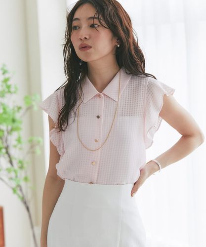 La boutique BonBon【愛され】ピンタックレースブラウス　ホワイト La boutique BonBon｜【ホワイト復刻!新色登場】ギャザーフリル