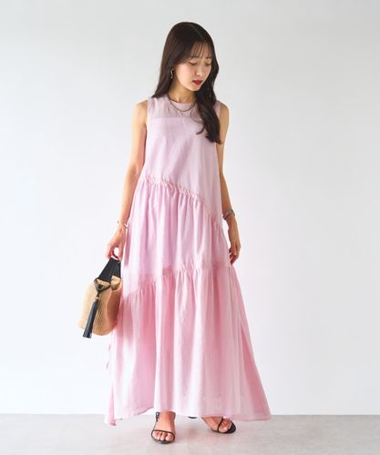 Lure you in アシンメトリーリボンワンピース soda 最強愛されワンピ】アシンメトリーリボンリネンミックス