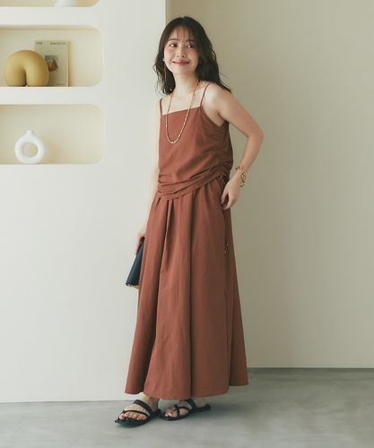 大人ニュアンスワンピース】ドロストキャミワンピース | La boutique