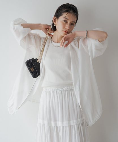 ラウンジドレス オーガンジーパーカー 新品未使用 Loungedress】オーガンジーパーカー | OUTLET(アウトレット