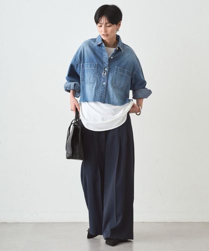 JAPAN MADE】デニムショートシャツ | LOUNGEDRESS(ラウンジドレス