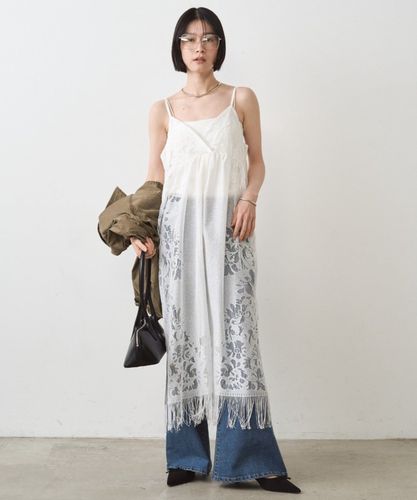 新品タグ付き Loungedressラウンジドレス　レースキャミ ホワイト レースキャミワンピース | LOUNGEDRESS(ラウンジドレス)レディース