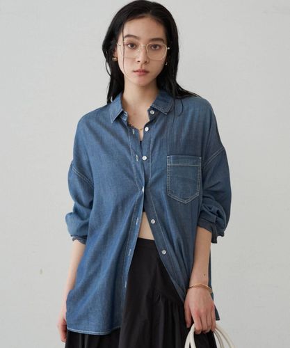 LOUNGEDRESS ラウンジドレス　シアーデニムタックシャツ シアーデニムタックシャツ | LOUNGEDRESS(ラウンジドレス)レディース