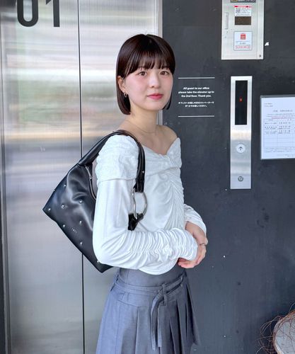 tシャツ 「mline」レースオフショル カットソー レディース mline]レースオフショル カットソー | mline(エムライン