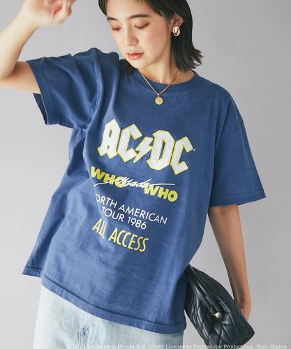 RHODE 売れ筋商品|||ロード Tシャツ トップス レディース Tops Blue 楽天市場】ローリングストックプリントTシャツ ロゴTシャツ