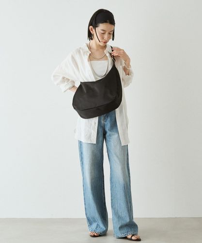 再入荷》【撥水】クラウズナイロンラウンドビッグショルダーバッグ
