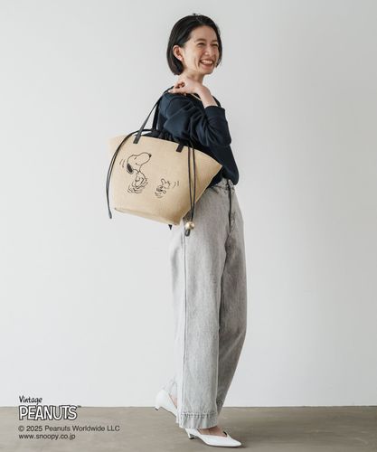【新古品ほぼ未使用】russet スヌーピートートバッグ スヌーピーとラシットのコラボ第2弾♡新発売!! | 大人だって