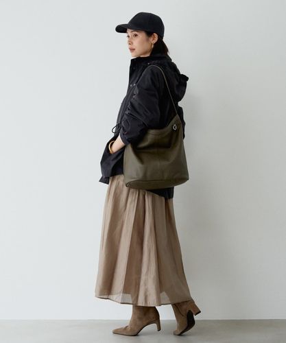 russet ラシット ワンショルダーバッグ ナイロン×レザー 現行ロゴ 撥水 レザーワンショルダーバッグ | russet(ラシット)レディース | PAL