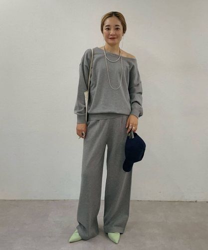 セットアップ対応》《ヘルシーな抜け感》オフショルニットプル