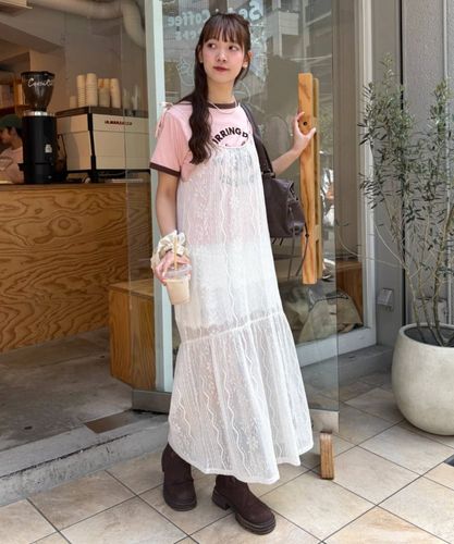 クロシェレースキャミワンピース | w closet(ダブルクローゼット