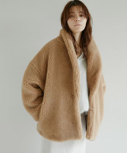 Whim Gazette 【Marisolコラボ】切り替えエコファーコート ボア Whim Gazette(ウィム ガゼット)の【Marisolコラボ】切り替えエコ