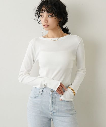 Whim Gazette / ウィムガゼット 25SS WGZ1031106A0002 Vバックシャンテレコカットソー 長袖カットソー WGZ1031106A0002_5fdea3ba708ada