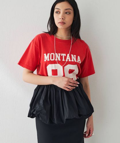 「Whim Gazette」 半袖Tシャツ FREE ピンク レディース ウィムガゼット Whim Gazette ナンバリングTシャツ （red