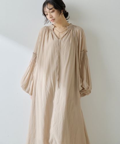 Whim Gazette★美品★コットンシフォンマキシワンピース Whim Gazette（ウィムガゼット）の「コットンシフォンマキシ