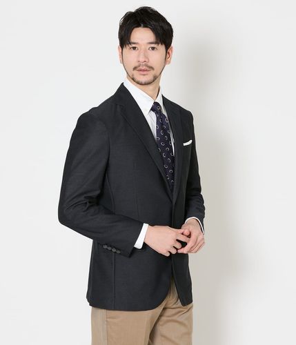 【ウォッシャブル・接触冷感】 ジャージー ジャケットNew Yorker ウォッシャブル・ストレッチ・接触冷感・防シワ・通気性】MOVING